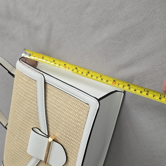 Aldo handbag white & straw NWT - Picture 5 of 7